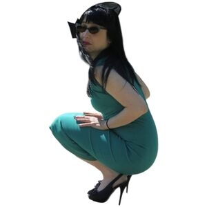 Green Bettie Page Dress